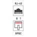 Розетка сетевая LAN, на стену, 1 гнездо 8Р8С (RJ-45), CAT 5e REXANT