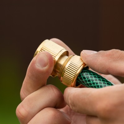 Соединитель латунный, быстросъемный для шланга 1/2 Palisad