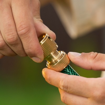 Соединитель латунный, быстросъемный для шланга 1/2, аквастоп Palisad Соединитель латунный, быстросъемный для шланга 1/2, аквастоп Palisad