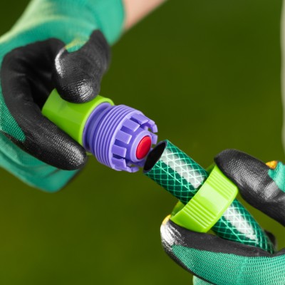 Соединитель пластмассовый, быстросъемный для шланга 3/4, аквастоп Palisad Соединитель пластмассовый, быстросъемный для шланга 3/4, аквастоп Palisad