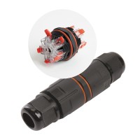 Соединитель-коннектор для проводов LD535, 5-контактный, с пружинным контактом, водонепроницаемый, черный 41920 Соединитель-коннектор для проводов LD535, 5-контактный, с пружинным контактом, водонепроницаемый, черный 41920