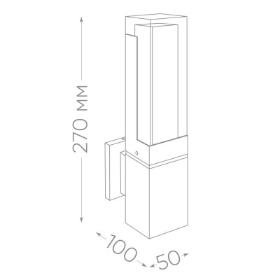 Светильник уличный светодиодный Feron DH601, 5W, 250Lm, 4000K, черный 11705