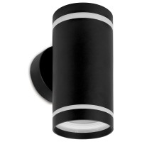 Светильник садово-парковый Feron DH1002, на стену вверх/вниз, 2* GX53, 230V, черный 11709 Светильник садово-парковый Feron DH1002, на стену вверх/вниз, 2* GX53, 230V, черный 11709