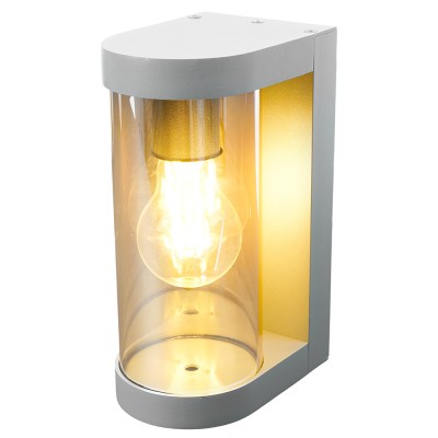 Светильник садово-парковый, серии «Бостон», (НБУ) FERON DH1901 E27, 230V, IP44, цвет серый/янтарный, цилиндр, на стену , 125*92*206мм Светильник садово-парковый, серии «Бостон», (НБУ) FERON DH1901 E27, 230V, IP44, цвет серый/янтарный, цилиндр, на стену , 125*92*206мм