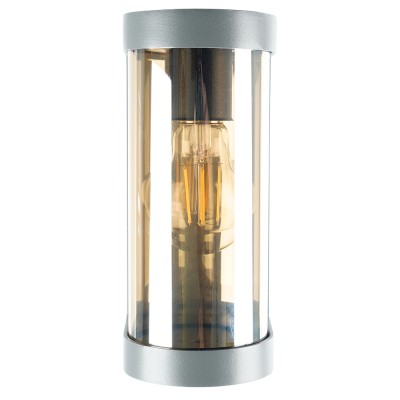 Светильник садово-парковый, серии «Бостон», (НБУ) FERON DH1901 E27, 230V, IP44, цвет серый/янтарный, цилиндр, на стену , 125*92*206мм Светильник садово-парковый, серии «Бостон», (НБУ) FERON DH1901 E27, 230V, IP44, цвет серый/янтарный, цилиндр, на стену , 125*92*206мм