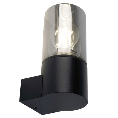 Светильник садово-парковый Feron DH1801, на стену вверх, E27 230V, черный 51992