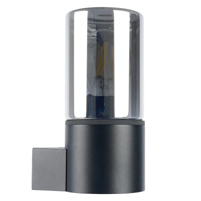 Светильник садово-парковый Feron DH1801, на стену вверх, E27 230V, черный 51992