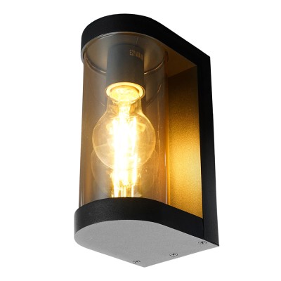 Светильник садово-парковый, серии «Бостон», (НБУ) FERON DH1901 E27, 230V, IP44, цвет черный/янтарный, цилиндр, на стену , 125*92*206мм Светильник садово-парковый, серии «Бостон», (НБУ) FERON DH1901 E27, 230V, IP44, цвет черный/янтарный, цилиндр, на стену , 125*92*206мм