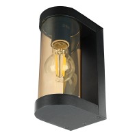 Светильник садово-парковый, серии «Бостон», (НБУ) FERON DH1901 E27, 230V, IP44, цвет черный/янтарный, цилиндр, на стену , 125*92*206мм Светильник садово-парковый, серии «Бостон», (НБУ) FERON DH1901 E27, 230V, IP44, цвет черный/янтарный, цилиндр, на стену , 125*92*206мм