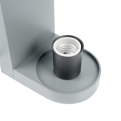 Светильник садово-парковый, серии «Бостон», (НБУ) FERON DH1901 E27, 230V, IP44, цвет серый/зеркальный, цилиндр, на стену , 125*92*206мм Светильник садово-парковый, серии «Бостон», (НБУ) FERON DH1901 E27, 230V, IP44, цвет серый/зеркальный, цилиндр, на стену , 125*92*206мм