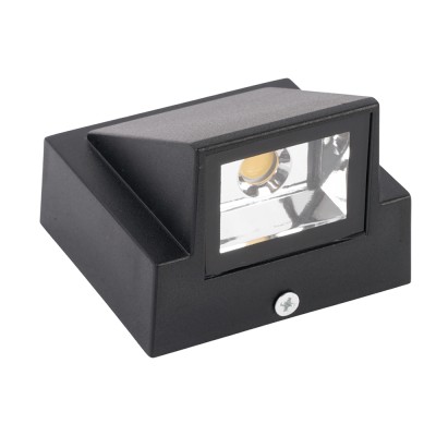 Светильник уличный светодиодный, на стену (ДБУ) FERON DH113, серия Дели, 3W, 4000К (белый нейтральный), 85-265V/50Гц, 170Lm, IP54, 1LED*COB, класс защиты 1, раб.t -40°C...+40°C, цвет черный, корпус алюминий, 80*70*60мм,