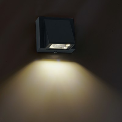 Светильник уличный светодиодный, на стену (ДБУ) FERON DH113, серия Дели, 3W, 4000К (белый нейтральный), 85-265V/50Гц, 170Lm, IP54, 1LED*COB, класс защиты 1, раб.t -40°C...+40°C, цвет черный, корпус алюминий, 80*70*60мм,