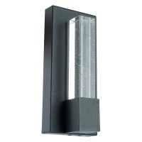 Светильник уличный светодиодный Feron DH2201 Катар 5W, 90*43*210мм, 3000К, черный (на стену вверх) 53093