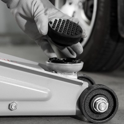 Резиновая опора для подкатного домкрата универсальная, D 72 мм, D 50, H 35 мм Matrix