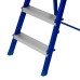 Стремянка, 3 ступени, стальной профиль, алюминиевые ступени Сибртех