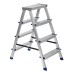 Стремянка двусторонняя 4 ступени, алюминиевая, Сибртех Стремянка двусторонняя 4 ступени, алюминиевая, Сибртех