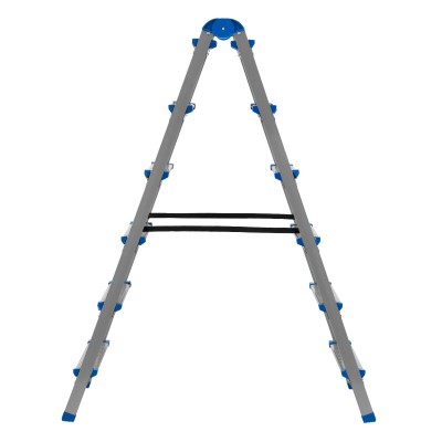 Стремянка двухсторонняя 6 ступеней, сталь профиль, стальные ступени, Сибртех Стремянка двухсторонняя 6 ступеней, сталь профиль, стальные ступени, Сибртех