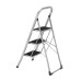 Стремянка стальная, 3 широкие ступени 20х30 см с полимерным покрытием Сибртех Стремянка стальная, 3 широкие ступени 20х30 см с полимерным покрытием Сибртех