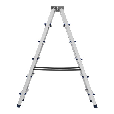 Стремянка двусторонняя 6 ступеней, алюминиевая, Сибртех