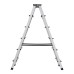 Стремянка двусторонняя 6 ступеней, алюминиевая, Сибртех