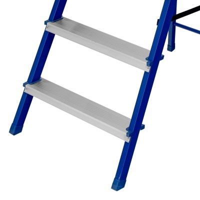Стремянка, 6 ступеней, стальной профиль, алюминиевые ступени Сибртех Стремянка, 6 ступеней, стальной профиль, алюминиевые ступени Сибртех