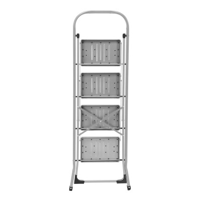 Стремянка стальная, 4 широкие ступени 20х30 см с полимерным покрытием Сибртех Стремянка стальная, 4 широкие ступени 20х30 см с полимерным покрытием Сибртех