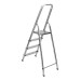 Стремянка, 4 ступени, алюминиевая, Сибртех