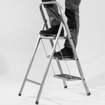 Стремянка 3 ступени, с полимерными ковриками, Сибртех