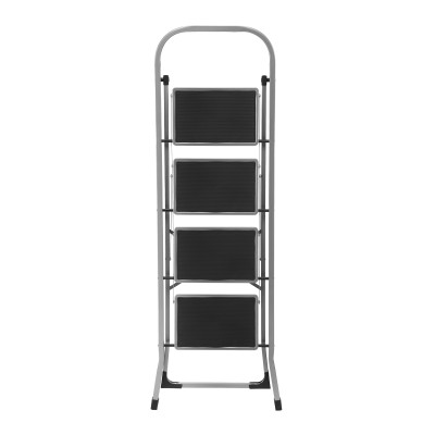 Стремянка стальная, 4 широкие ступени 20х30 см с полимерным покрытием Сибртех Стремянка стальная, 4 широкие ступени 20х30 см с полимерным покрытием Сибртех