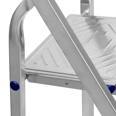 Стремянка, 4 ступени, алюминиевая, Сибртех