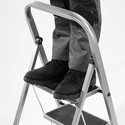 Стремянка 3 ступени, с полимерными ковриками, Сибртех