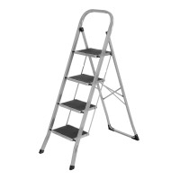 Стремянка стальная, 4 широкие ступени 20х30 см с полимерным покрытием Сибртех Стремянка стальная, 4 широкие ступени 20х30 см с полимерным покрытием Сибртех