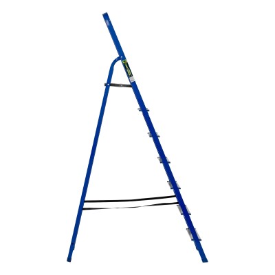 Стремянка, 7 ступеней, стальной профиль, алюминиевые ступени Сибртех