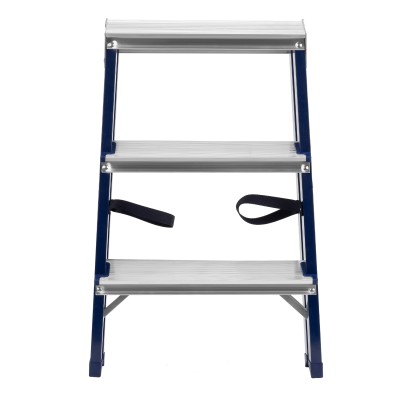 Стремянка двусторонняя 3 ступени, стальная, Сибртех