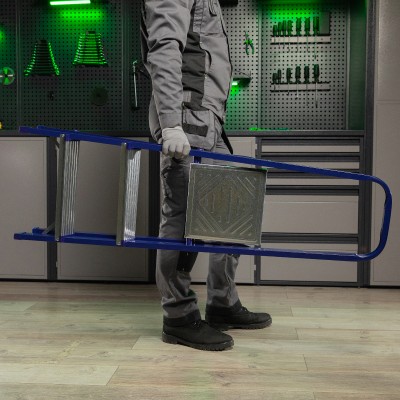 Стремянка, 3 ступени, стальная, Сибртех