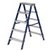 Стремянка двусторонняя 5 ступеней, стальная, Сибртех