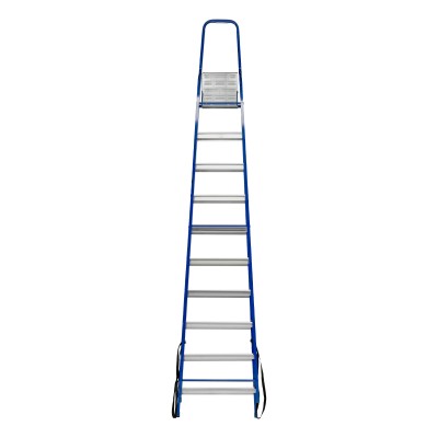 Стремянка, 10 ступеней, стальной профиль, алюминиевые ступени Сибртех Стремянка, 10 ступеней, стальной профиль, алюминиевые ступени Сибртех