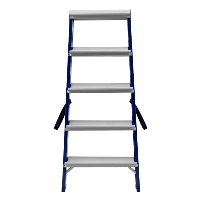 Стремянка двусторонняя 5 ступеней, стальная, Сибртех