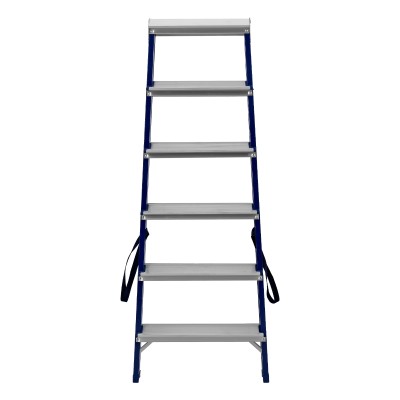 Стремянка двусторонняя 6 ступеней, стальная, Сибртех