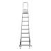 Стремянка, 9 ступеней, алюминиевая, Сибртех