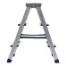 Стремянка двусторонняя 3 ступени, алюминиевая, Сибртех