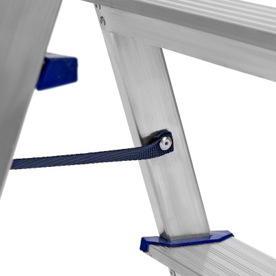 Стремянка двусторонняя 3 ступени, алюминиевая, Сибртех