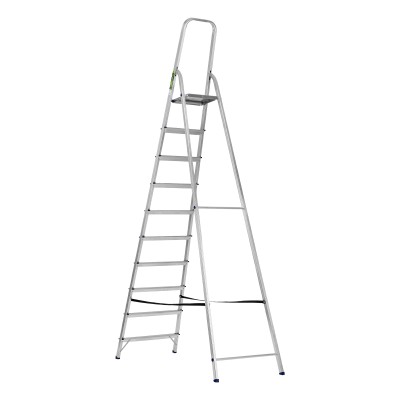 Стремянка, 10 ступеней, алюминиевая, Сибртех