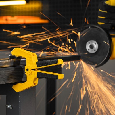 Струбцина клещеобразная, усиленная 65 х 50 мм, двухкомпонентные рукоятки Denzel Струбцина клещеобразная, усиленная 65 х 50 мм, двухкомпонентные рукоятки Denzel