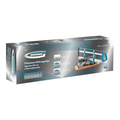 Стусло прецизионное, пила 550 мм, две прижимные струбцины Gross Стусло прецизионное, пила 550 мм, две прижимные струбцины Gross