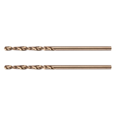 Сверло по металлу, 2 мм, HSS Co-8%, 2 шт.// Denzel