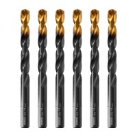 Сверло по металлу, 11 мм, HSS-Tin, Golden Tip, 6 шт. Denzel