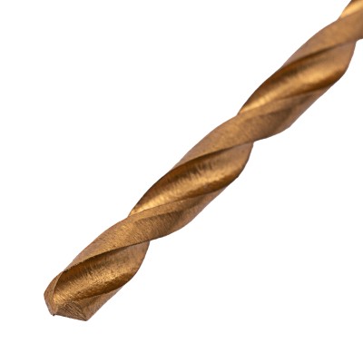 Сверло по металлу, 3.2 мм, HSS, нитридтитановое покрытие, цилиндрический хвостовик Matrix Сверло по металлу, 3.2 мм, HSS, нитридтитановое покрытие, цилиндрический хвостовик Matrix