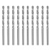 Сверло по металлу, 2.5 мм, полированное, HSS, 10 шт, цилиндрический хвостовик Matrix