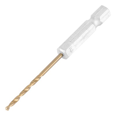 Сверло по металлу, 2 мм, HSS, нитридтитановое покрытие, шестигранный хвостовик Matrix